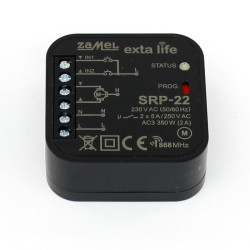 Radiowy sterownik rolet 2-kierunkowy SRP-22 EXTA LIFE Zamel