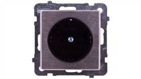 Sonata Gniazdo Pojedyncze B/U Stal Inox Gp-1Rm/M/37