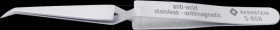 5-858 Cross tweezers, self-holding, angled, 125 mm