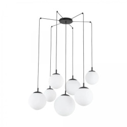Lampa wisząca typu pająk ze szklanymi, białymi kloszami ESME 15xE27 4794 TK Lighting