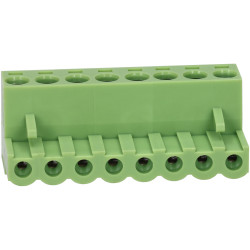 TruConnect 212805 8 Way 15A 300V Free Plug Terminal Block 5mm Pitch