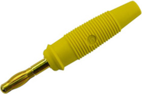 4 mm plug, solder connection, 1.5 mm², CAT O, yellow, 972518703
