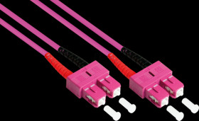 LW-810SC4 Duplex Jumper OM4 50/125µ SC/SC, 10m, violet