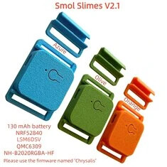 Smol Slimes V2.1-Q Tracker (zgodny ze SlimeVR) Integracja LSM6DSV IMU i QMC6309 Magnetometru do pełnotwarzowego śledzenia VR 360