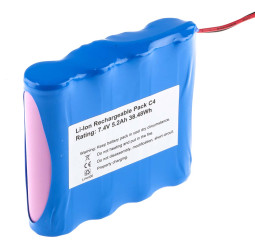 Zestaw akumulatorów 7.4V 4-ogniwowy 5.2Ah RS PRO RS PRO