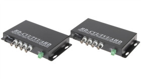 Światłowodowy Konwerter Wideo Ovh-4D/Sc 4X Video + Rs-485 Komplet Txrx