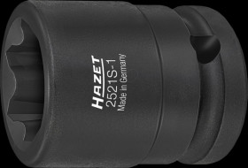 2521S-1 Schlag-Steckschlüsseleinsatz, 12,5 mm, Rillenprofil