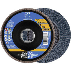 PFERD 67666126 POLIFAN universal flap Disc 125mm 10pcs aggressive cut
