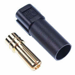 XT150-M Black Male Gold Plated Connector 60A AMASS