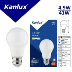 Żarówka LED E27 RAPID v2 E27-WW 500lm 3000K barwa ciepła 22945