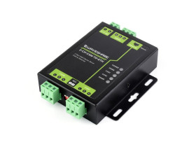 Waveshare Industrial Grade 2-Ch CAN To Ethernet Server, 2-Ch CAN + RS485 + Ethernet Port, Supports CAN Repeater / CAN To RS485,