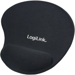 LogiLink&#xAE; ID0027 Mousepad With Gel Wrist Rest Support - Black