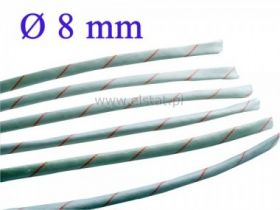 Rurka elektroizolacyjna, jedwab szklany; fi 8mm/1m
