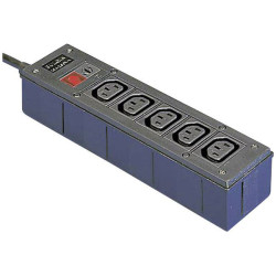 Bulgin PXD306/050/01/1 IEC Adapter PG Plug-C13 Sockets, 2m, w/Fuse, Black