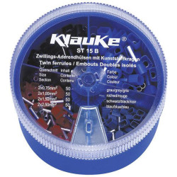 Klauke ST15B Twin Ferrule set 0.75-2.5mm&#xB2; 200 pieces assorted colours