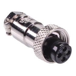 4 Way M12 Female Circular Plug Connector