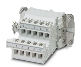 Adapter zasilania 10-pinowe Phoenix Contact 16A 500 V AC Żeński