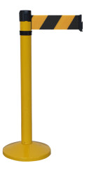 Słupek taśmy długość taśmy 4m Słupek odgradzający Żółty