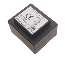 Transformator zalewany TS4VA 2x12V 167mA 70°C