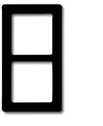 Busch-Jaeger 2 x Ramka Ramka Odporny na warunki atmosferyczne 44 (IP44) antracytowy, czarno-szary 2CKA001730A0233 1 szt.