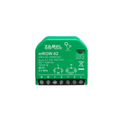 Odbiornik Wi-Fi mROW-02 2-kan. ZAMEL (wersja mini ROW-02) 230V 2x5A SUPLA