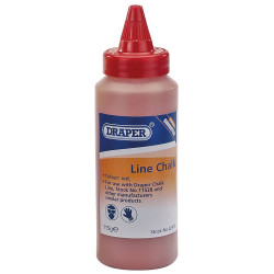 Draper 42975 Plastic Bottle of Red Chalk for Chalk Line (115g)