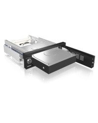 ICY BOX IB-168SK-B, Wechselrahmen, 1x 3,5" SATA I-III HDD zu 1x SATA Host Obudowa na dysk twardy 5,25"