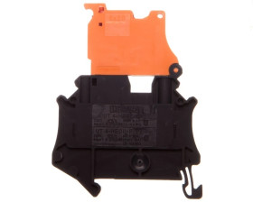 Złączka szynowa rozłączalna 2-przewodowa 4mm2 czarno-pomarańczowa UT 4-HEDI-P/P 3046252 /50szt./