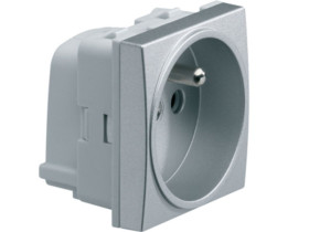 systo Gniazdo pojedyncze z uziemieniem 2M samozaciski alu WS100T HAGER