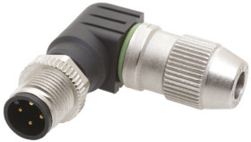 Złącze wielostykowe przemysłowe 4-pinowe M12 Montaż na kablu Wtyczka HARTING