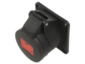 314-6X Złącze zasilające 3-fazowe AC, gniazdo żeńskie, 16A/400VAC