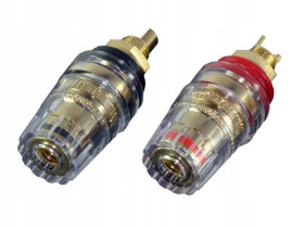 Gniazdo głośnikowe duże CZARNE