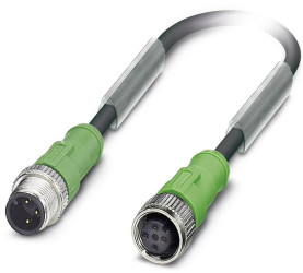 Kabel do czujników/elementów wykonawczych Phoenix Contact SAC-3P-M12MS/1,5-PUR/M12FS B 1668331, złącze żeńskie M12, pros