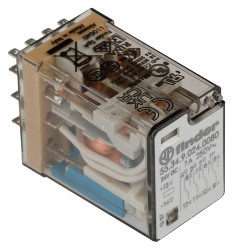 Przekaźnik 24V dc 4PDT Finder 1.5W, Wciskane Wciskane