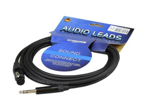 KLOTZ Kabel mikrofonowy XLR (gniazdo) / Jack 6,3mm Stereo (wtyk) 5m