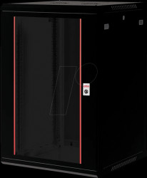 26210293 19" wall-mounted housing, 18U, 600mm depth, black