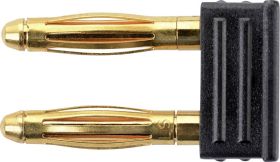 Zworka ze złączem męskim Schützinger KURZ 6730 / 5.08-2 IG Au / SW KURZ 6730 / 5.08-2 IG Au / SW czarny 1 szt.