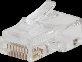 VDV826703 RJ45 modular plug, Cat.6, Pass trough, 50 pieces
