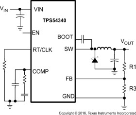 42 V Input, 3.5 A, Step-Down DC/DC Converter with Eco-mode™
