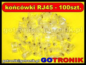Końcówka RJ45 x100szt