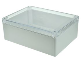 Obudowa; uniwersalna; G2120C; poliwęglan; 200mm; 150mm; 75mm; IP65; jasnoszary; przezroczysta pokrywa; tłoczona pokrywa; Gainta;