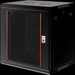 26210285 19" wall-mounted housing, 12U, 450mm depth, black