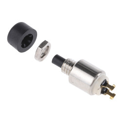 Przycisk miniaturowy Chwilowy SPST średnica wycięcia 4.2mm, montaż panelowy APEM