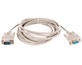 Kabel przedłużający RS232 1:1 Typ DSUB9/DSUB9, M/Ż beżowy 3m AK-610203-030-E