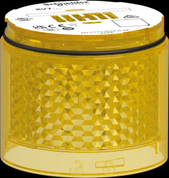 XVB7C28 Light element, modular, 70 mm, yellow, 24 V ACDC, continuous lig