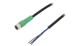 1506532 Kabel Do Czujników/Automatyki, M8, Ilość Pinów: 3, Proste, 10M, Wtyk, 4A