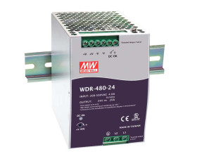 Zasilacz szyny DIN U wy 48V dc I wy 10A U we 180 → 550V ac MEAN WELL 480W impulsowy