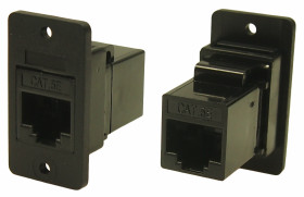 Złącze RJ45 Żeński Złącze RJ45 Montaż na panelu Cat5e RS PRO, 8P8C-żyłowe