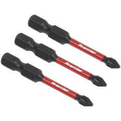 Sealey AK8229 Phillips #1 Impact Power Tool Bits 50mm - 3pc