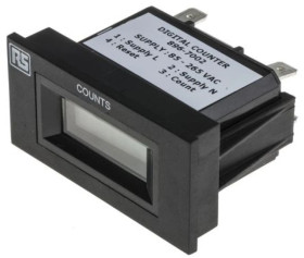 Licznik impulsów LCD 6-cyfrowy 85 → 265 V AC RS PRO